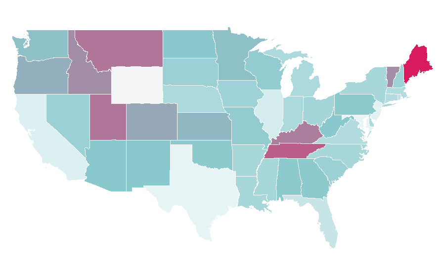 Affinity by region — Fisherman's Friend, United States