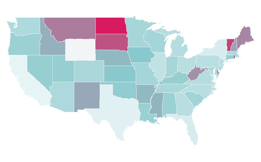 Affinity by region — Fishkeeping, United States
