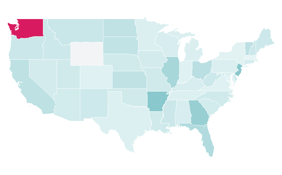 Affinity by region — Fitness & Health, United States