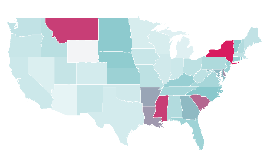 Affinity by region — Fitness app, United States