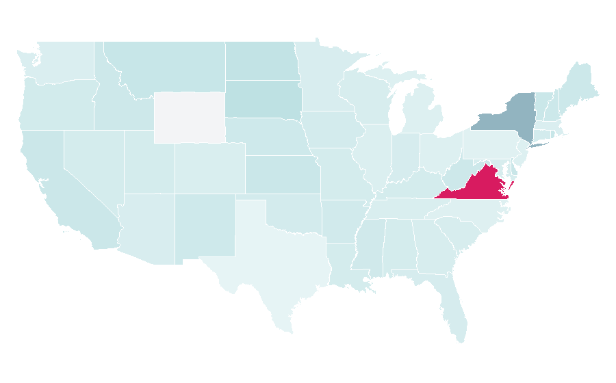 Affinität nach Region — Fitness boot camp, USA
