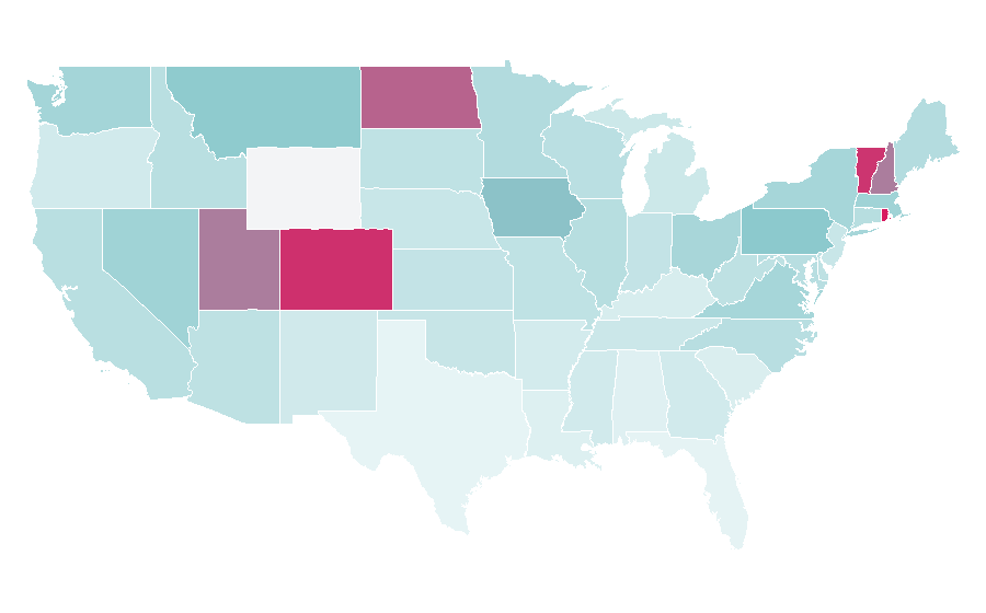 Affinity by region — Fitz and the Tantrums, United States