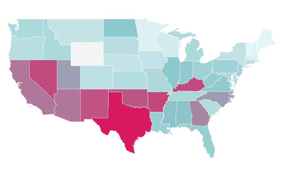 Affinity by region — Five Nights at Freddy's 4, United States