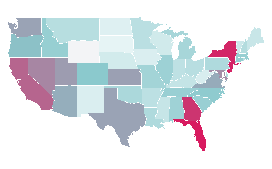 Affinity by region — Fiverr, United States