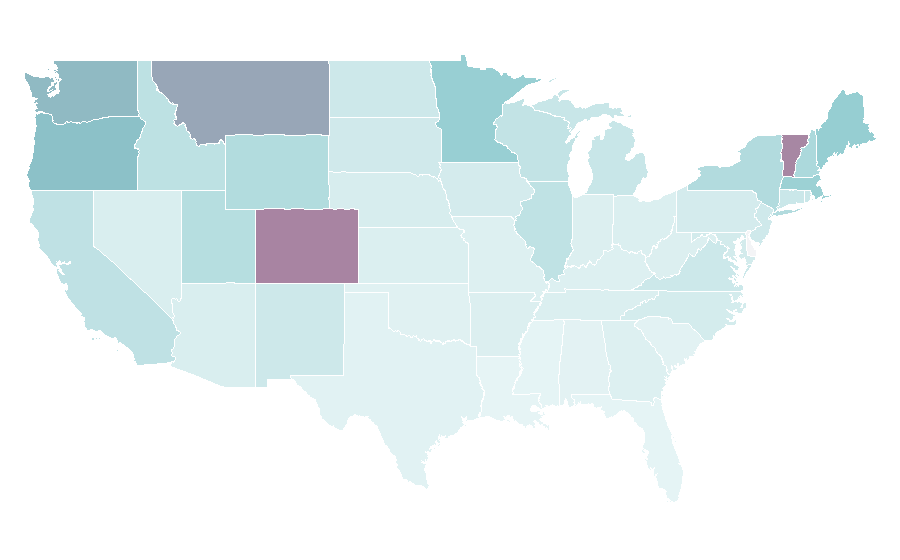 Affinity by region — Fjällräven, United States