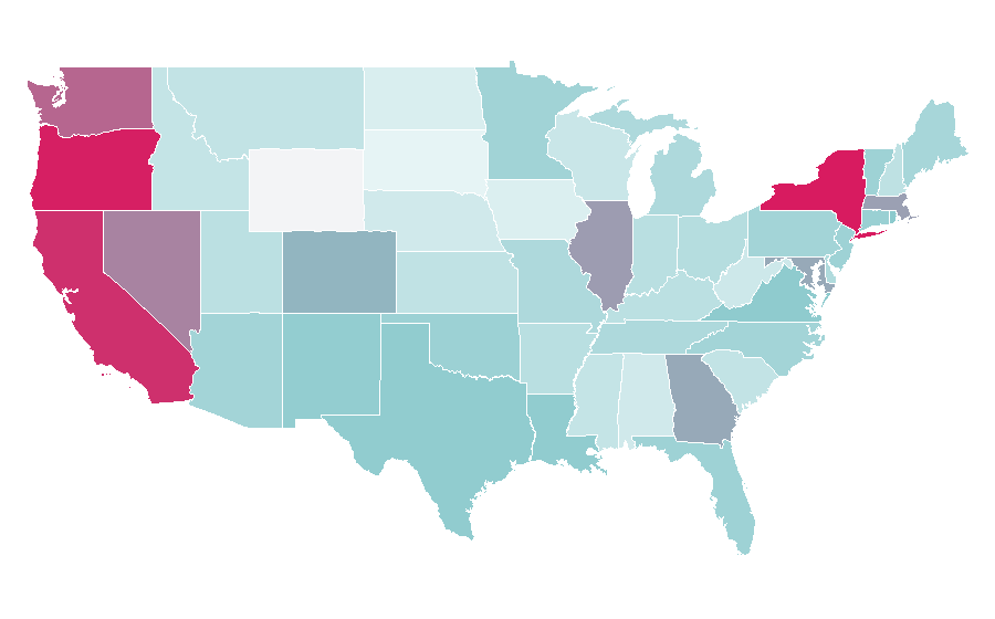 Affinity by region — FKA Twigs, United States