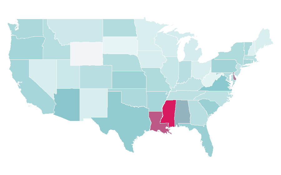 Affinity by region — Flare (magazine), United States