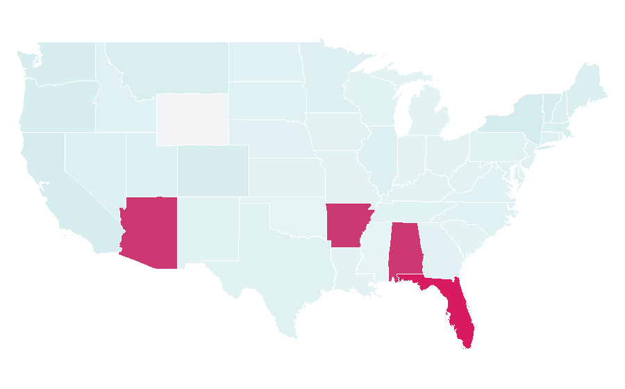 Affinity by region — Flat white, United States