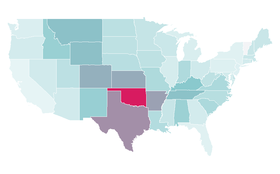 Affinity by region — Flatland Cavalry, United States