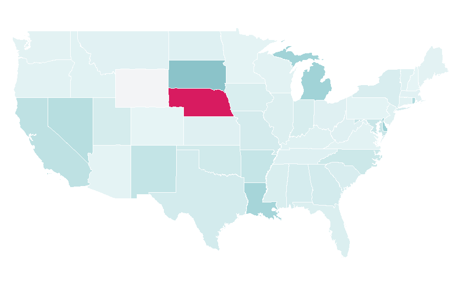 Affinité par région — Flavor, États-Unis