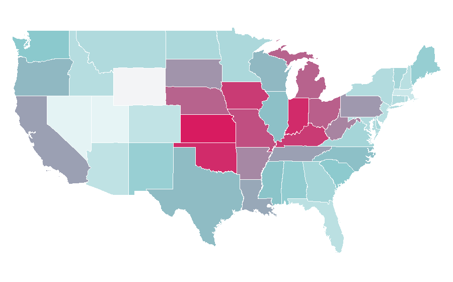 Affinity by region — Flea, United States