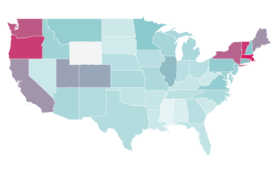 Affinity by region — Fleabag, United States