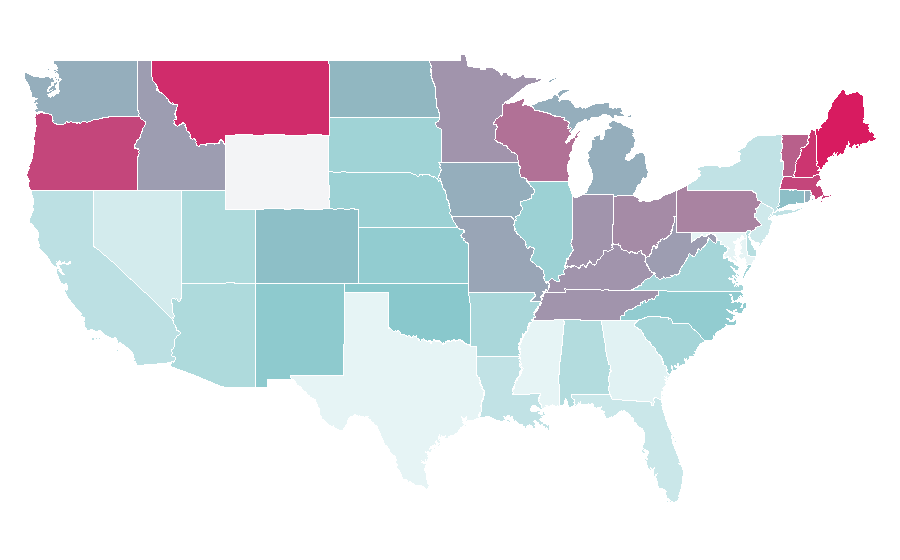 Affinity by region — Fleetwood Mac, United States