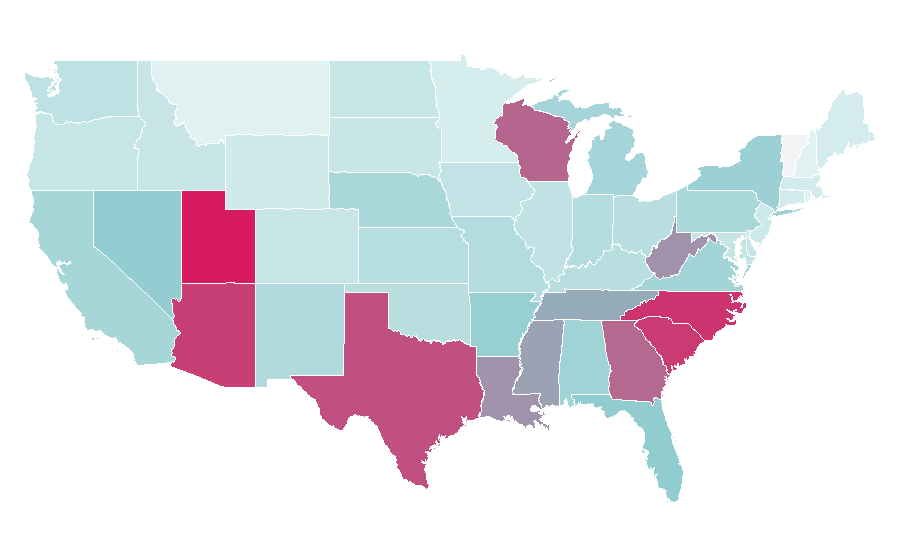 Affinity by region — Flex (magazine), United States
