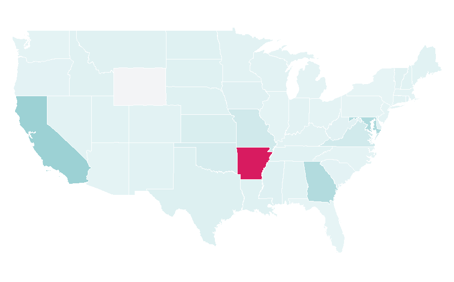 Affinity by region — Flippin, Arkansas, United States