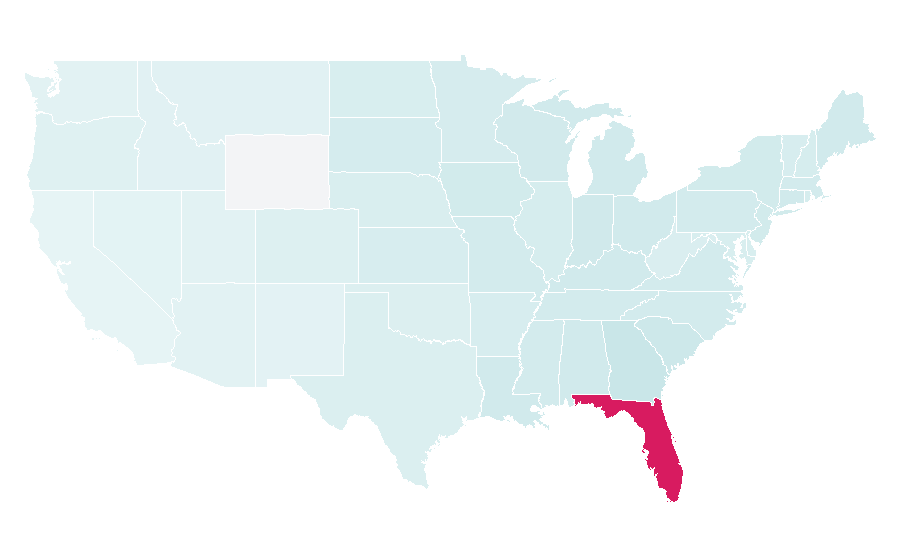Affinité par région — Flo Rida, États-Unis