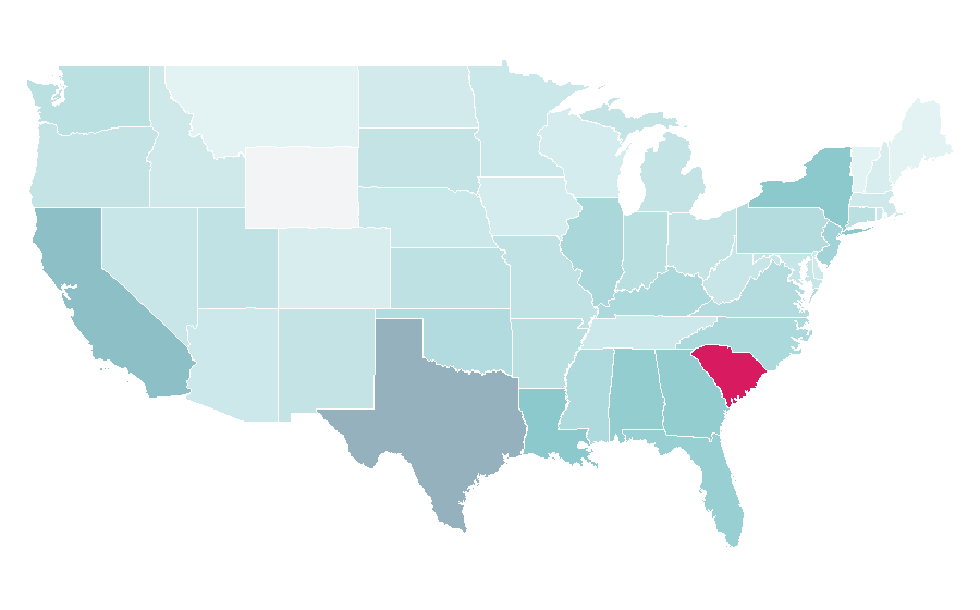 Affinität nach Region — Flooring, USA