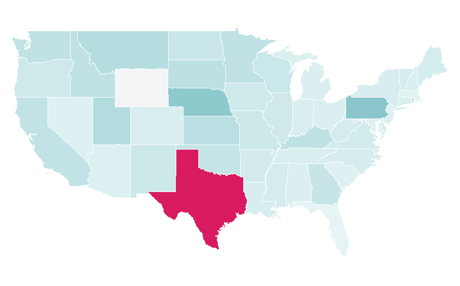 Affinity by region — Floral design, United States