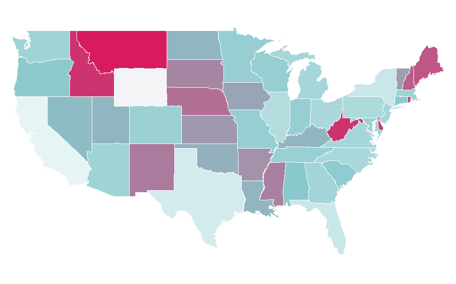 Affinity by region — Floral industry, United States