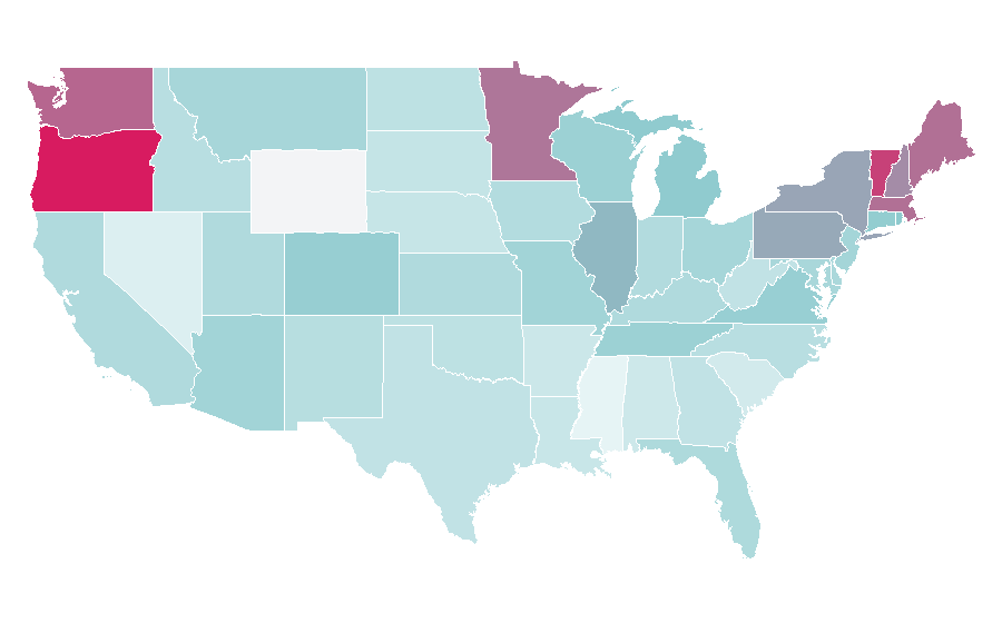 Affinity by region — Florence and the Machine, United States