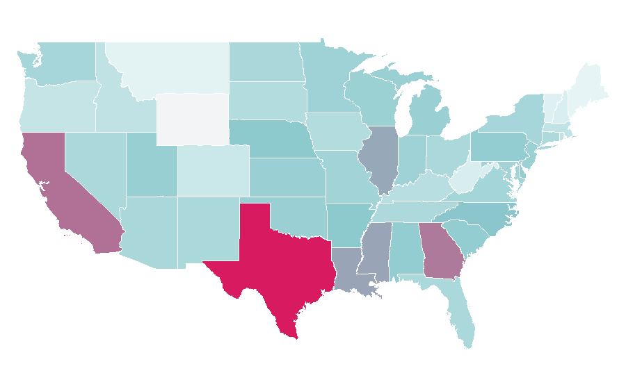 Affinität nach Region — Flower bouquet, USA