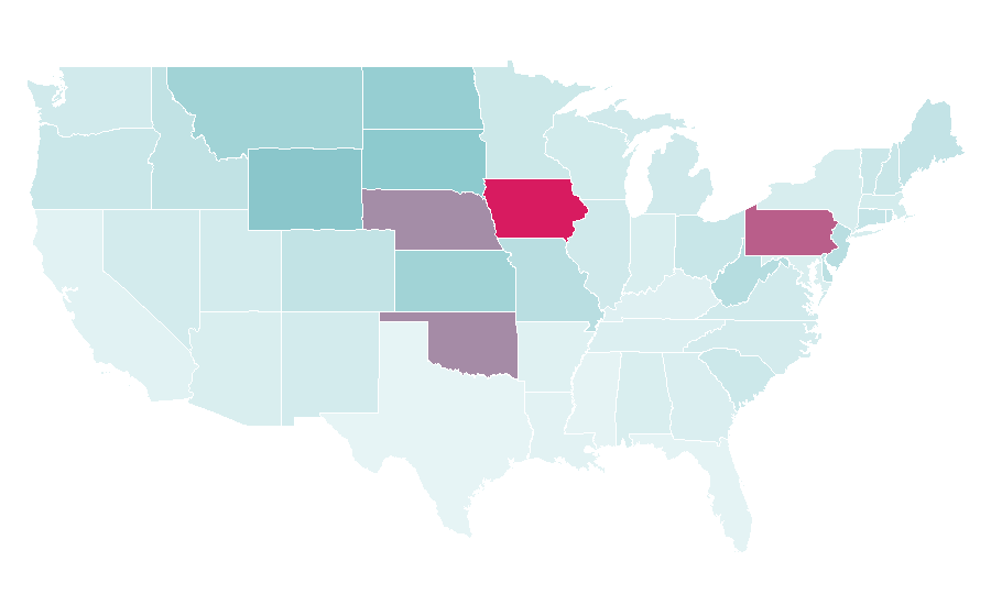 Affinity by region — FloWrestling, United States