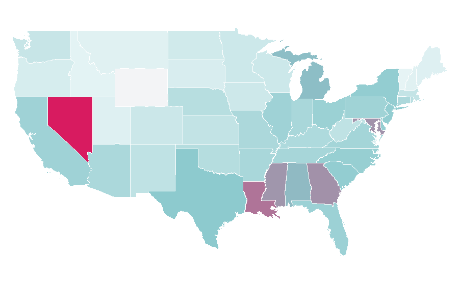 Affinity by region — Floyd Mayweather, United States