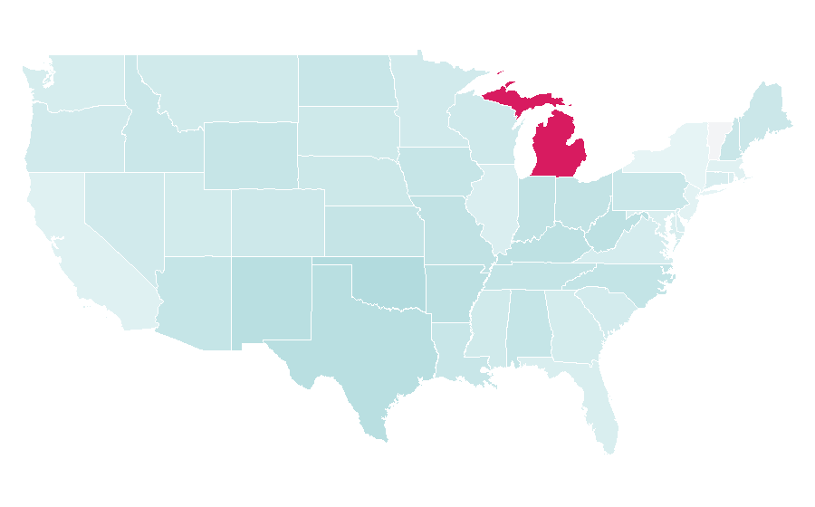 Affinity by region — Flyleaf (band), United States