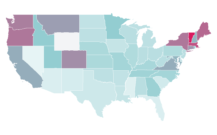 Affinity by region — Fodder, United States