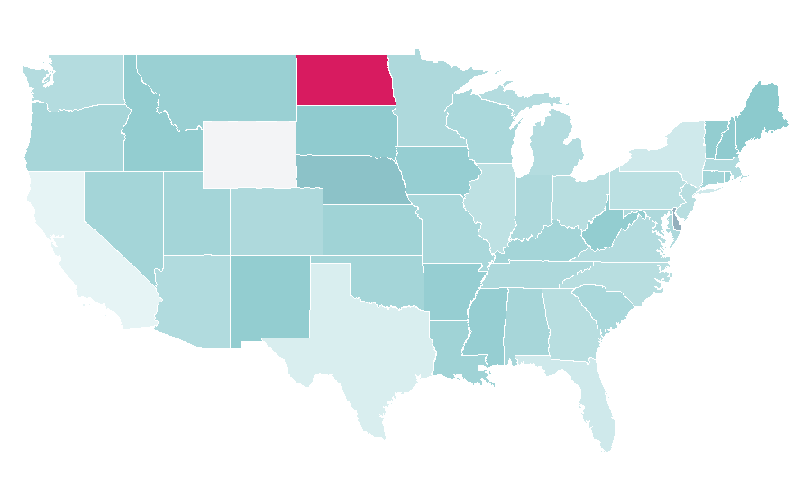 Affinity by region — Folk costume, United States