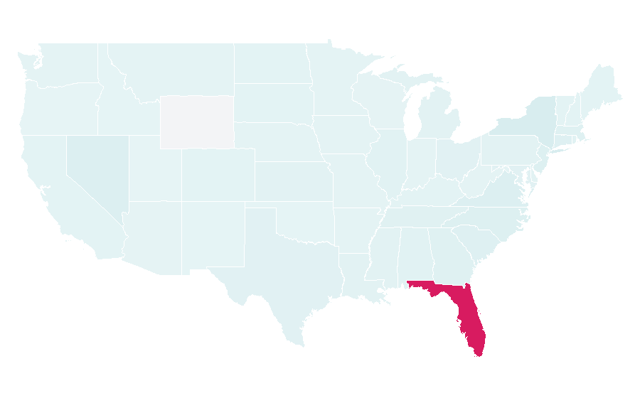Affinity by region — Fontainebleau Miami Beach, United States