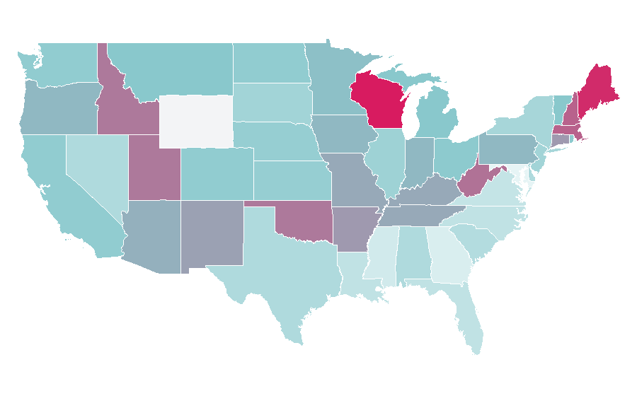 Affinity by region — Fonzies, United States