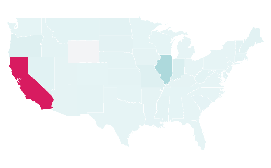 Affinity by region — Food 4 Less, United States