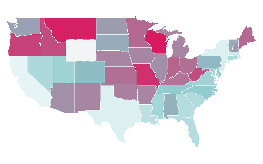 Affinity by region — Food additive, United States