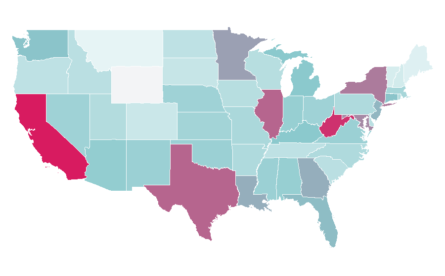 Affinity by region — Food coloring, United States