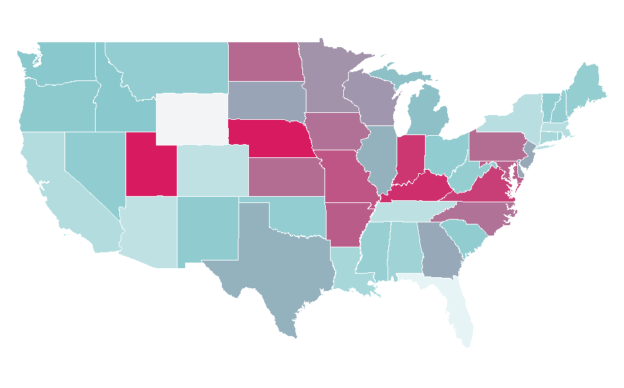 Affinity by region — Food grain, United States