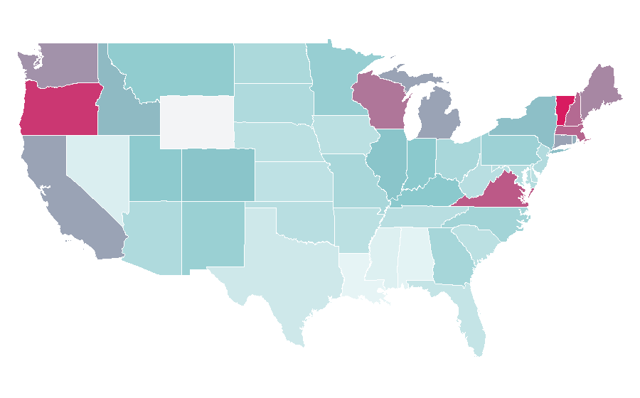 Affinity by region — Food Inc, United States