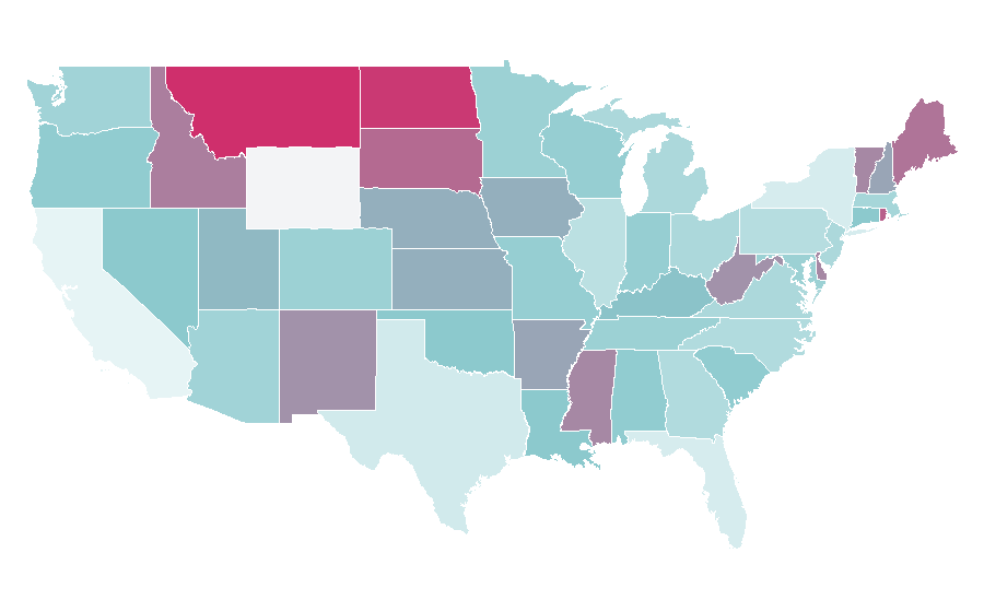 Affinity by region — Food presentation, United States