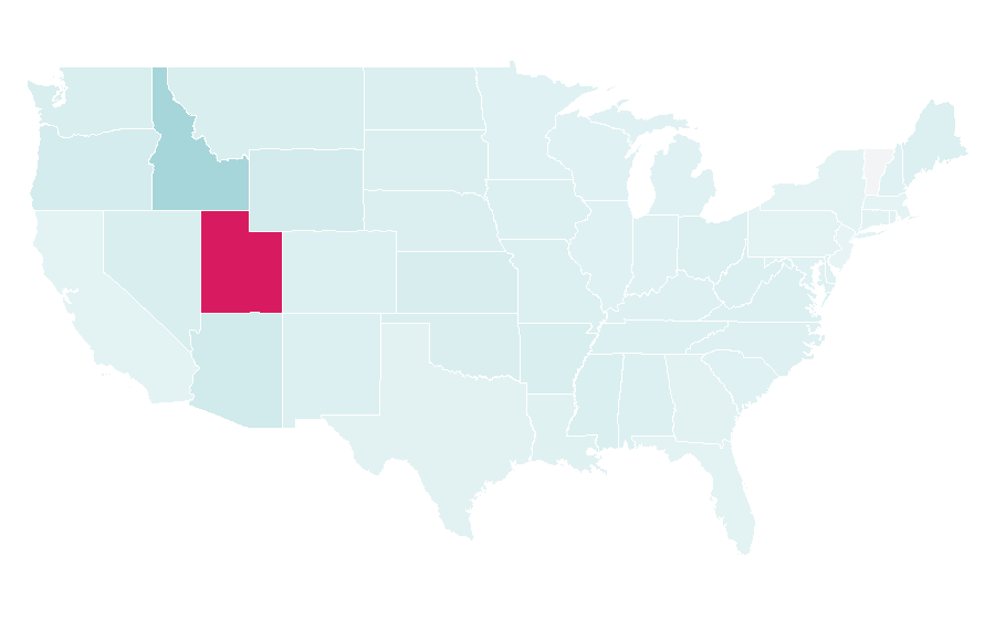 Affinity by region — Food storage, United States