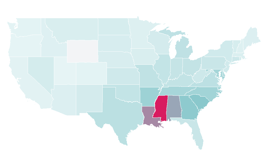 Affinity by region — For Better Or Worse, United States