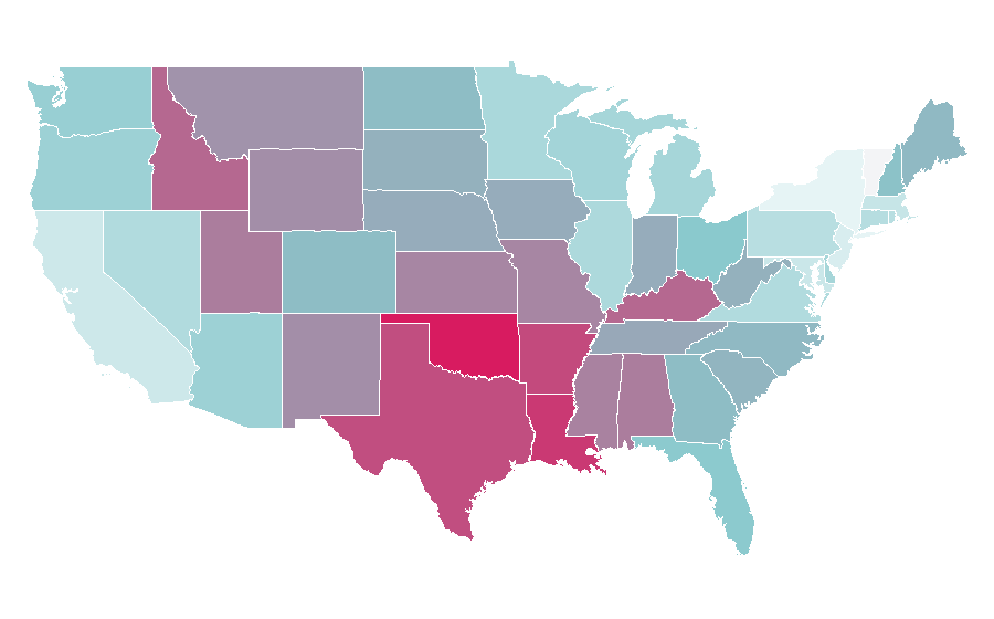 Affinity by region — Ford F-650, United States