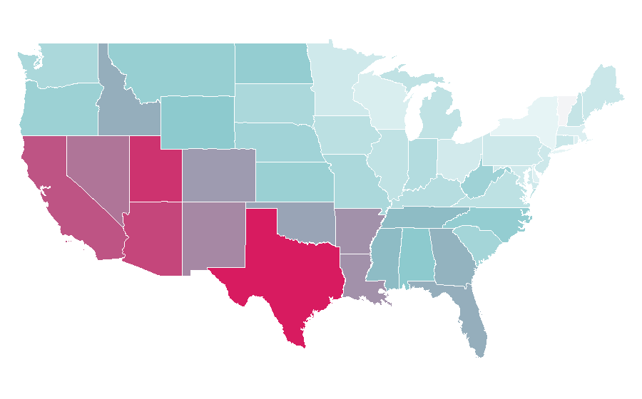 Affinity by region — FORD RAPTOR, United States