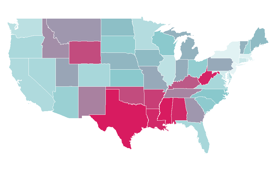 Affinity by region — Ford-Trucks, United States