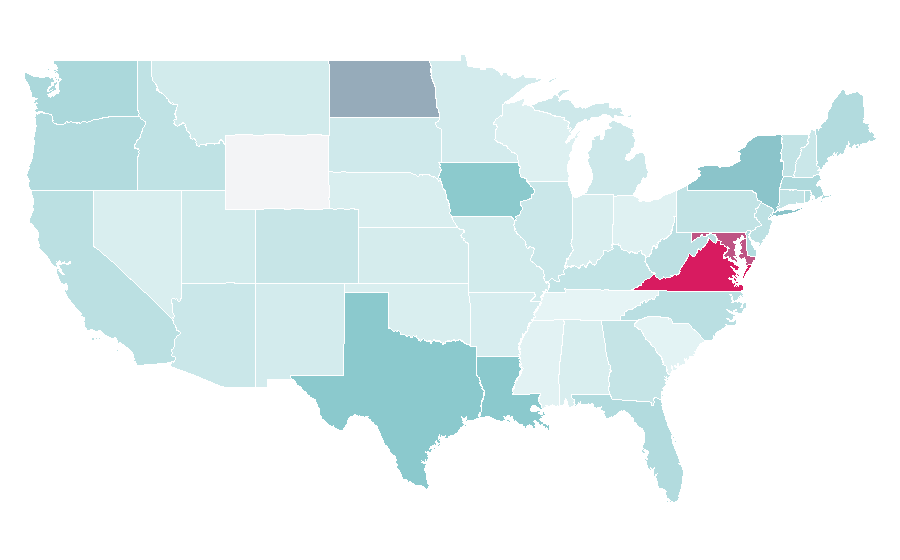 Affinity by region — Foreign policy, United States