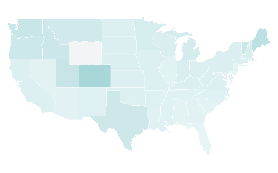 Affinity by region — Forget-me-not, United States