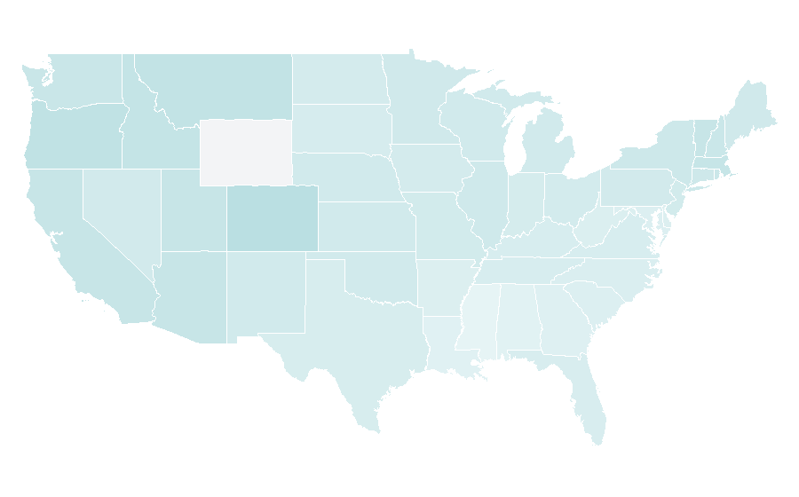 Affinity by region — Forgetting Sarah Marshall, United States