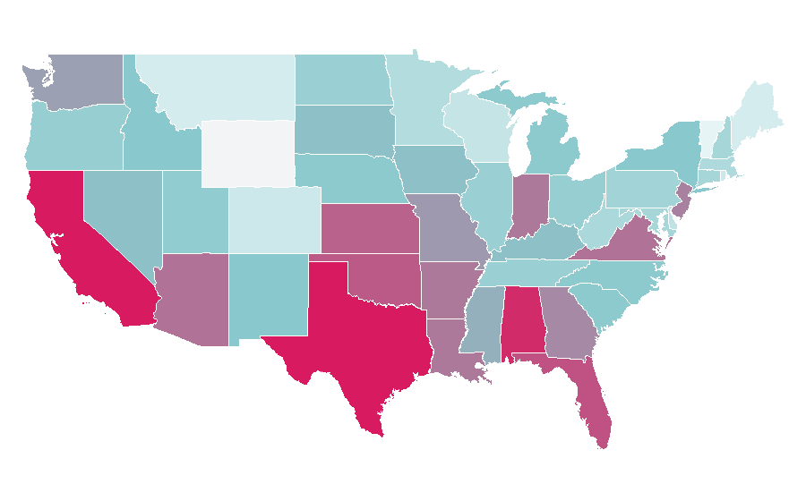 Affinity by region — Formula (boats), United States