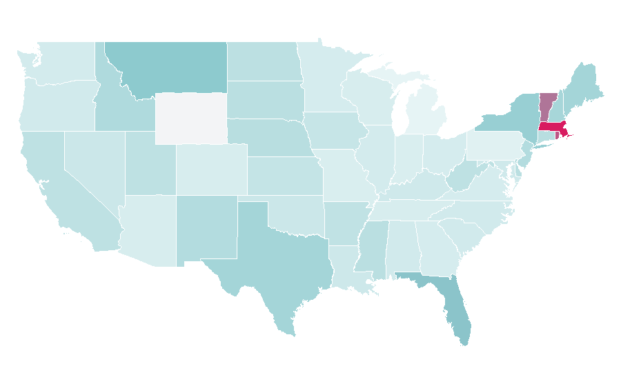 Affinity by region — Forró, United States