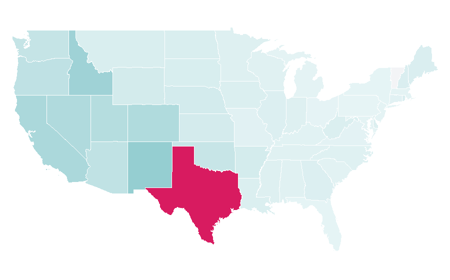 Affinity by region — Fort Bend County, Texas, United States