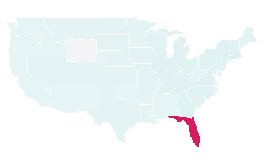 Affinity by region — Fort Lauderdale–Hollywood International Airport, United States